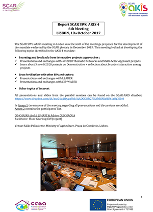 AKIS Report Lisbon 10 oct 2017