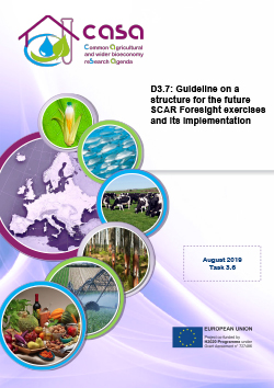 Deliverable 3.7 - Guideline on a structure for the future SCAR Foresight exercises and its implementation