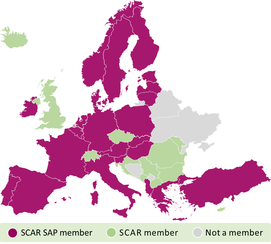 SAP members map SAP members map