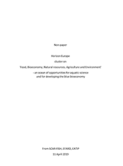 non paper Horizon Europe cluster food natural resources
