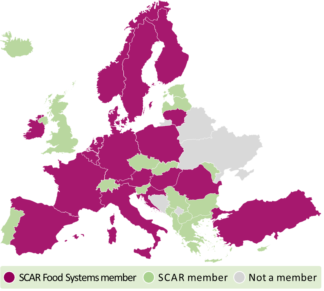 Food Sytems members map