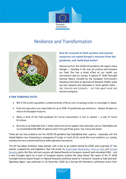 Factsheet 5th SCAR Foresight Exercise